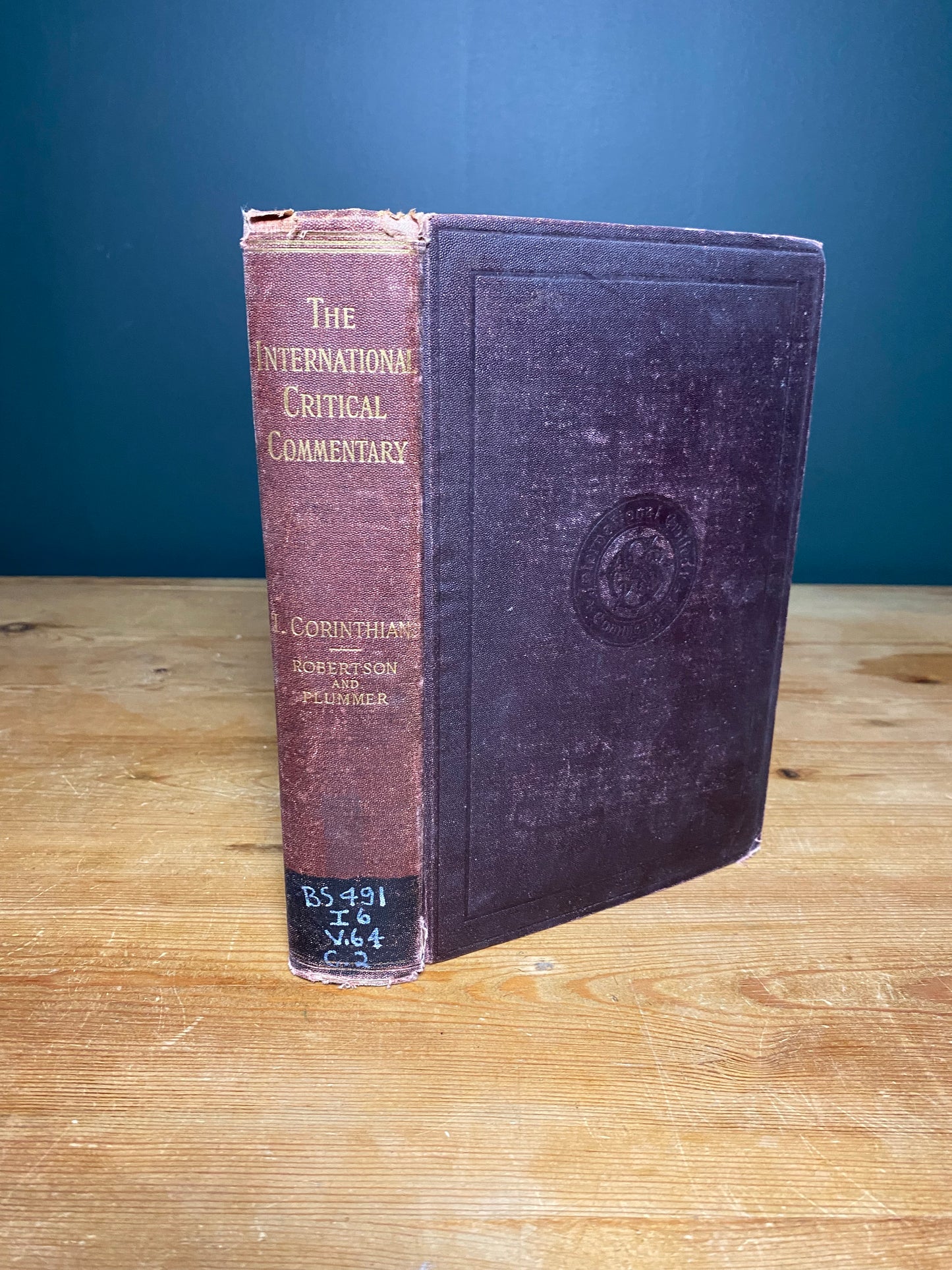 ICC Commentary on First Corinthians- A. Robertson & A. Plummer