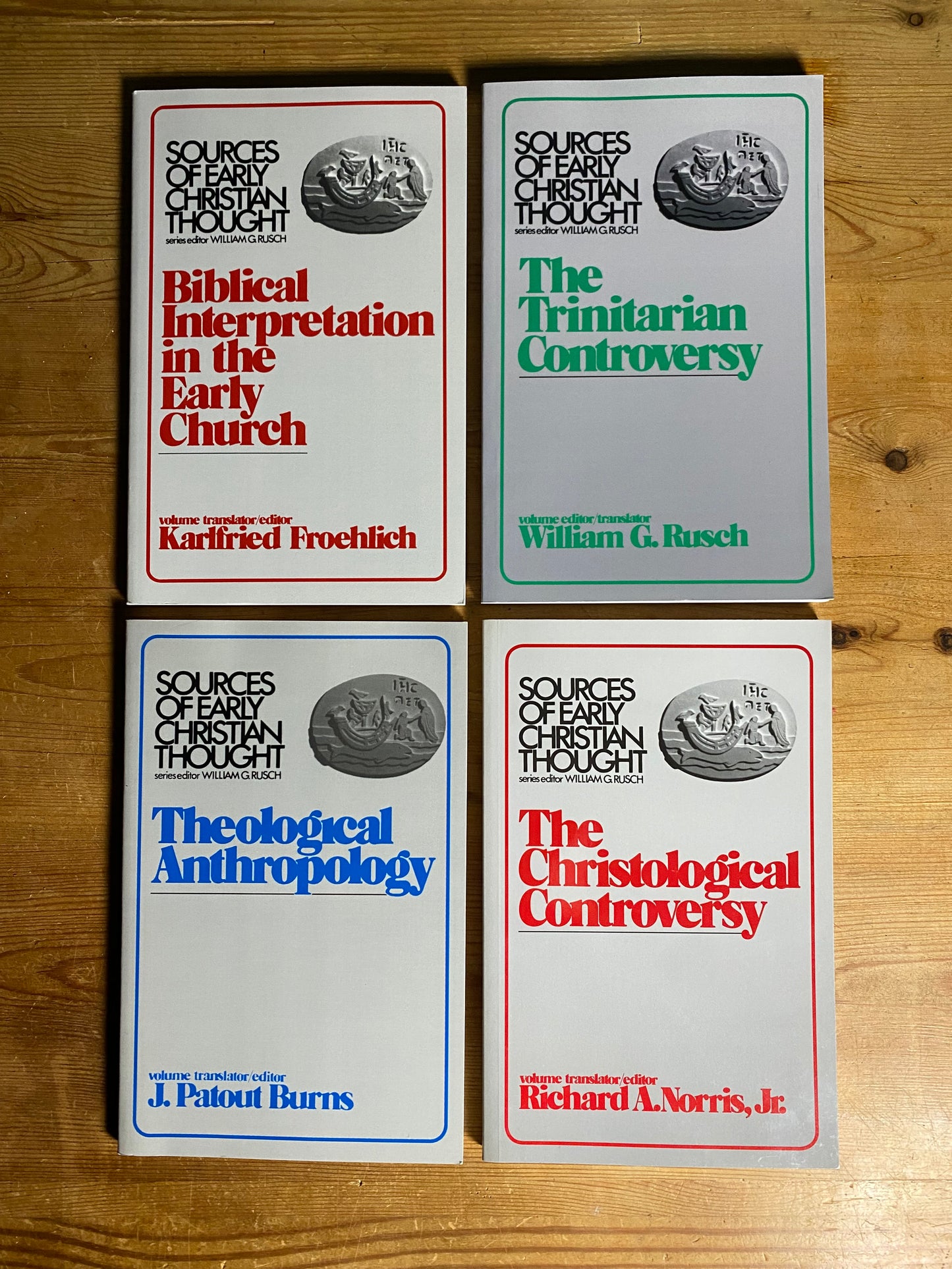 Sources of Early Christian Thought 4 Vols. ed. by William G. Rusch