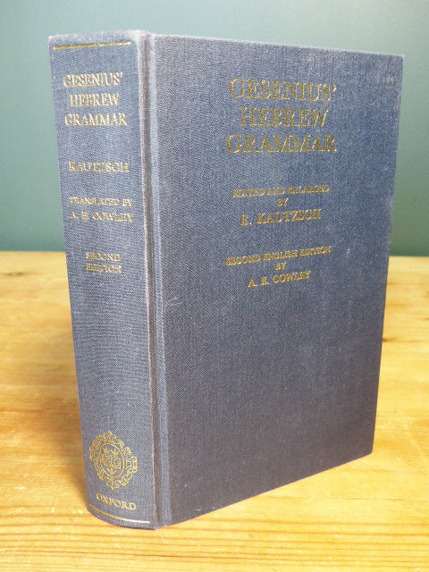 Gesenius' Hebrew Grammar Oxford