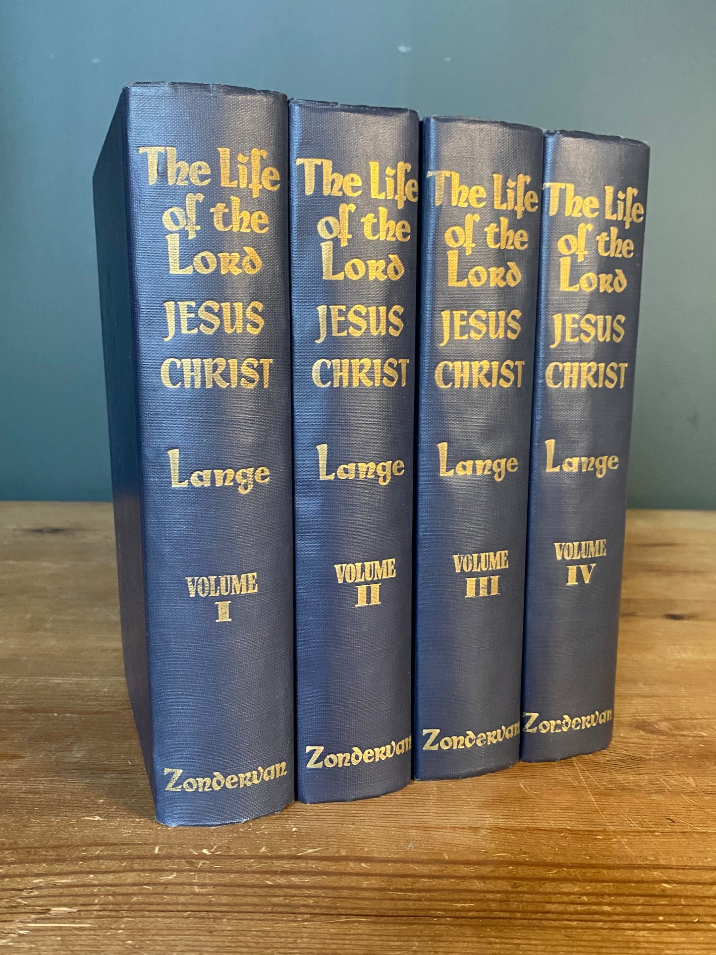 The Life of the Lord Jesus Christ, J.D. Lange 4 Volumes