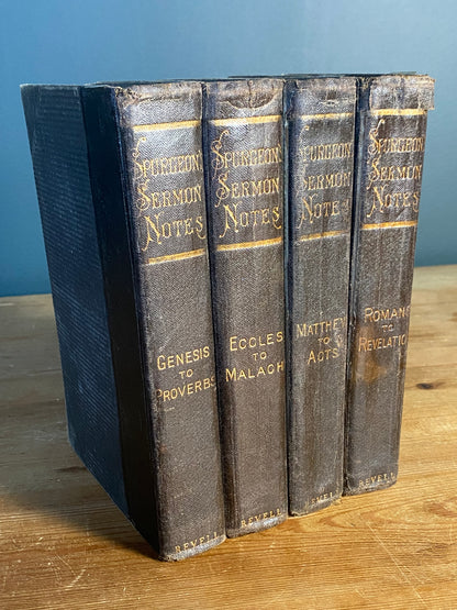 Spurgeon Sermon Notes Gen. - Rev. 4 Volume Revell ed.